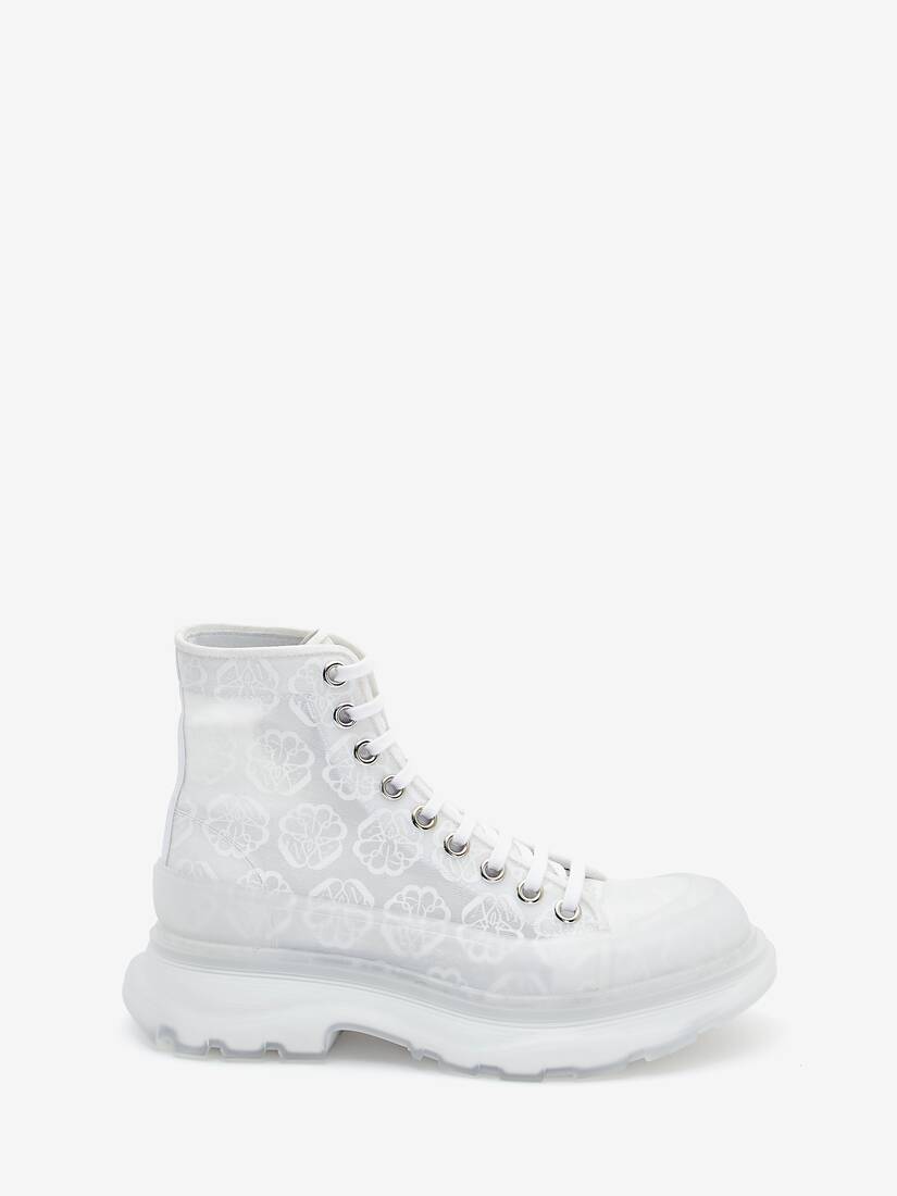 Botas Alexander McQueen Tread Slick Mujer - Blancos - Mexico 691-DMLAKH